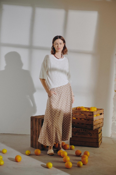 Freequent witte dames t-shirt | Sfeerbeeld, In situatie