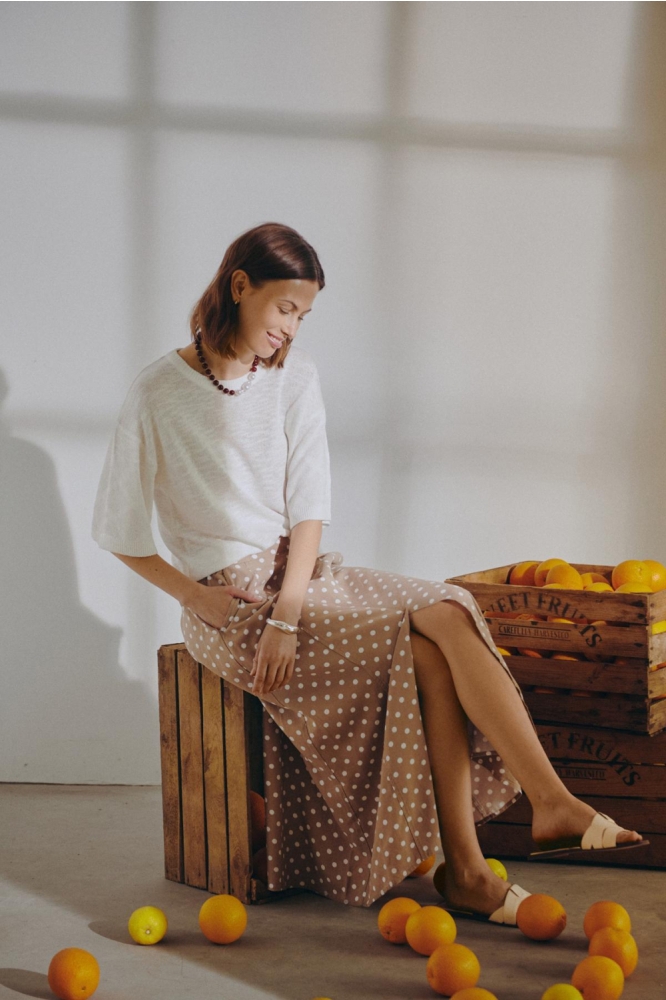 Freequent witte dames t-shirt | Sfeerbeeld, In situatie