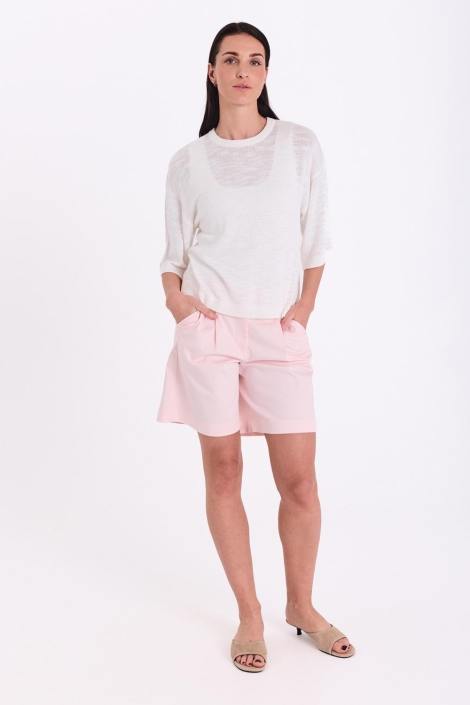 Freequent witte dames t-shirt | Model