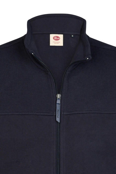 Petrol Industries blauwe heren vest | Close up