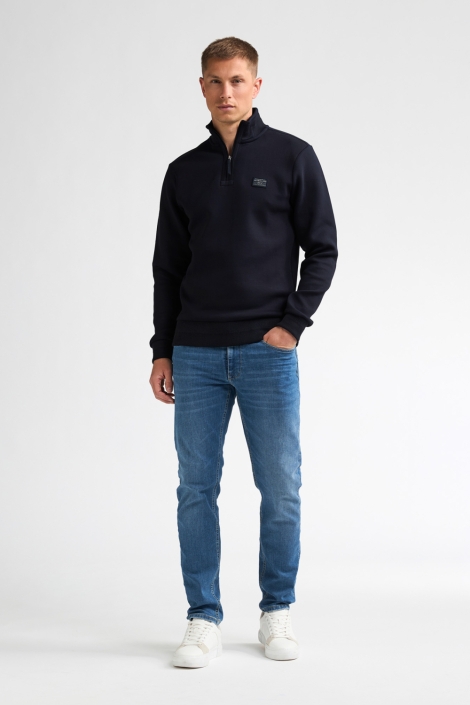 Petrol Industries blauwe heren sweater | Model