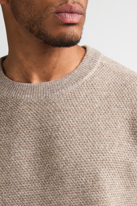 Petrol Industries beige heren trui | Unique Selling Point