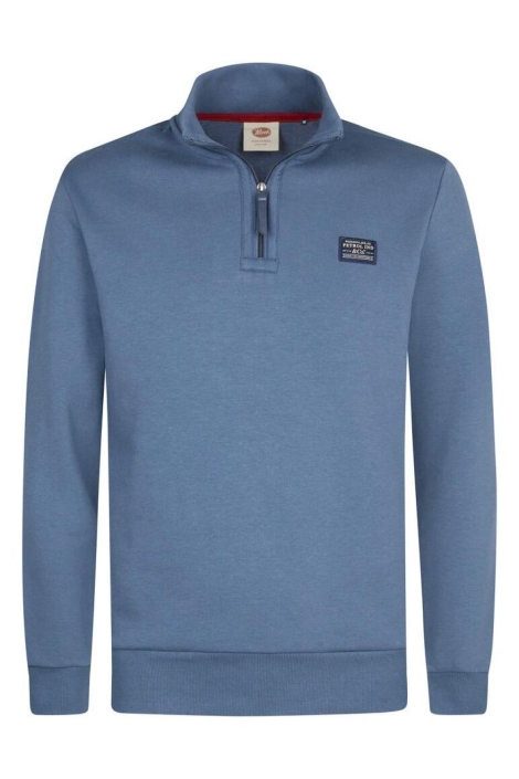 Petrol Industries blauwe heren sweater | Vooraanzicht