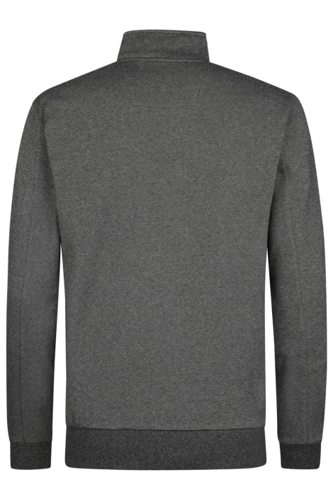 Petrol Industries zwarte heren sweater | Achteraanzicht