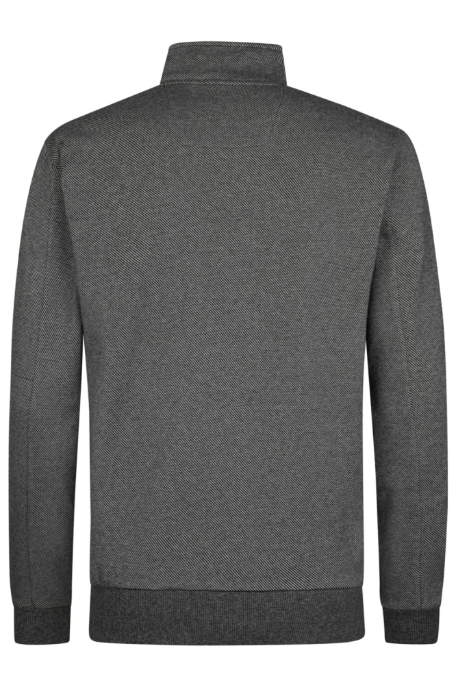 Petrol Industries zwarte heren sweater | Achteraanzicht