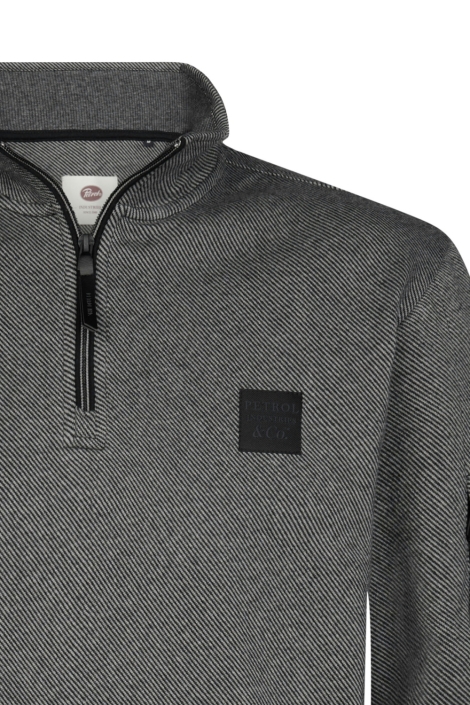Petrol Industries zwarte heren sweater | Kleurstaal