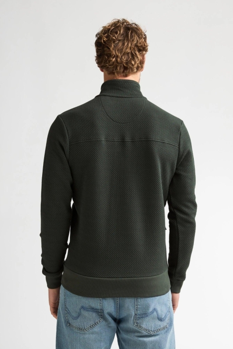Petrol Industries groene heren vest | Model achteraanzicht