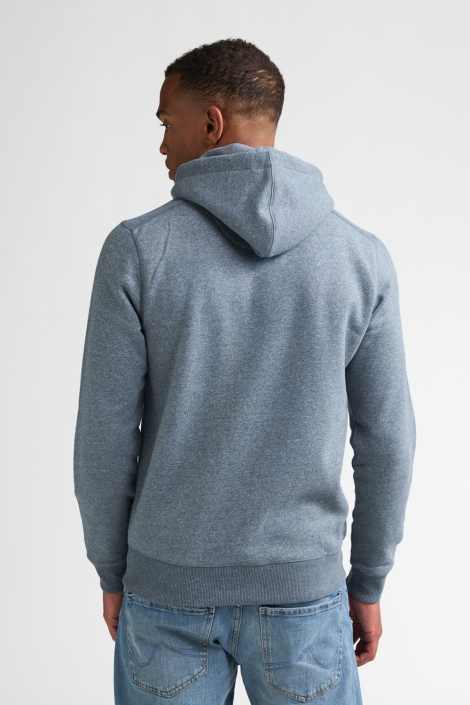 Petrol Industries blauwe heren vest | Model achteraanzicht