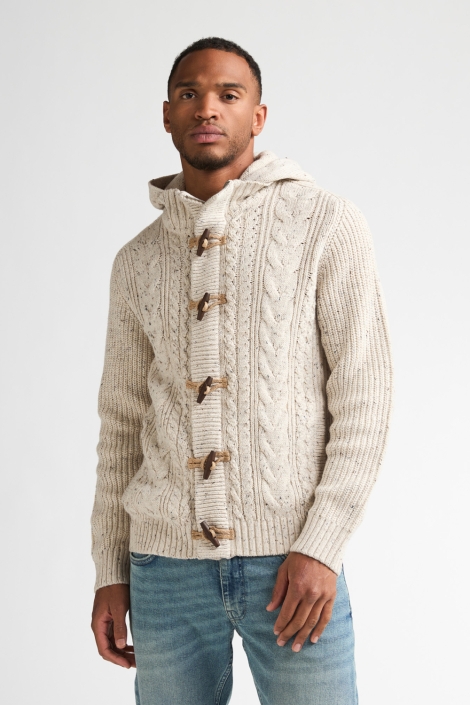 Petrol Industries beige heren vest | Model vooraanzicht