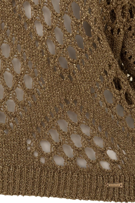 Kimara gouden dames trui | Close up
