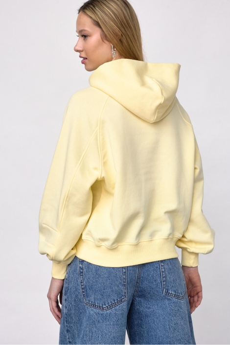 SisterS point gele dames sweater | Model achteraanzicht