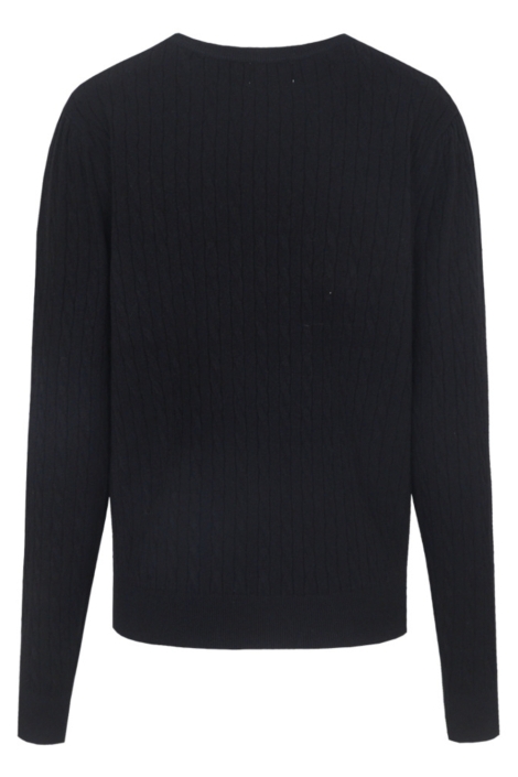 C&S The Label zwarte dames trui | Achteraanzicht
