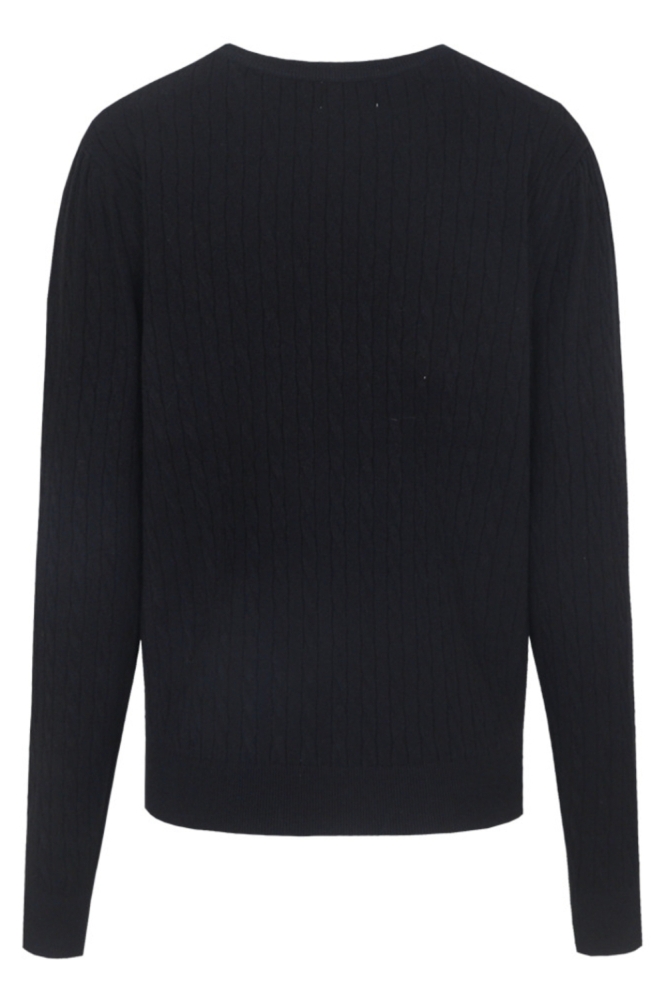 C&S The Label zwarte dames trui | Achteraanzicht