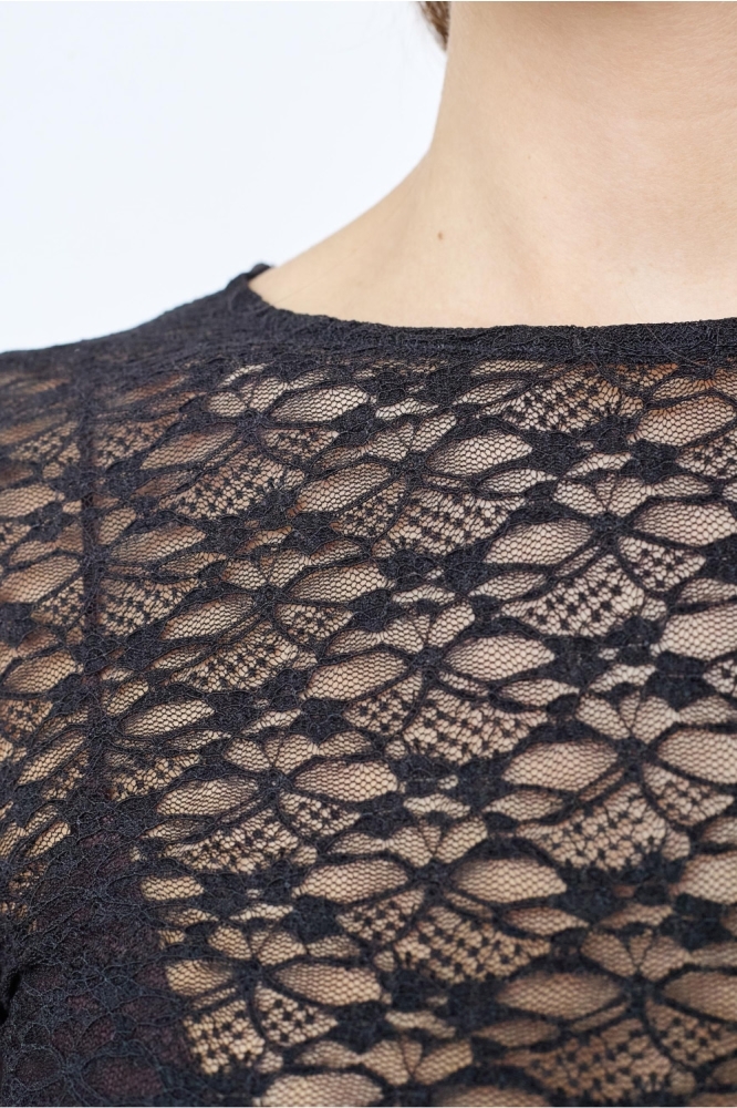 SisterS point zwarte dames t-shirt | Close up