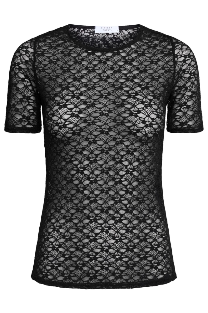 SisterS point zwarte dames t-shirt | Vooraanzicht