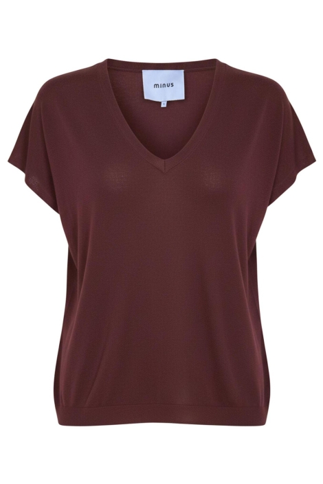 Minus bordeaux dames trui | Vooraanzicht