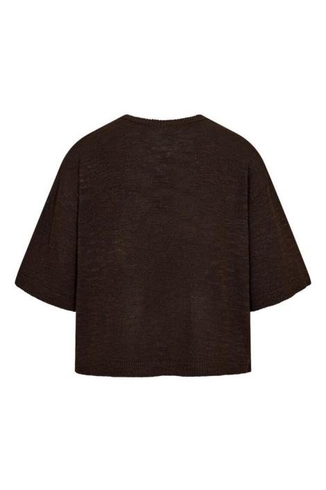 Freequent bruine dames t-shirt | Achteraanzicht
