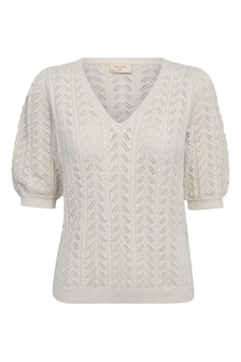 Freequent beige dames trui | Vooraanzicht