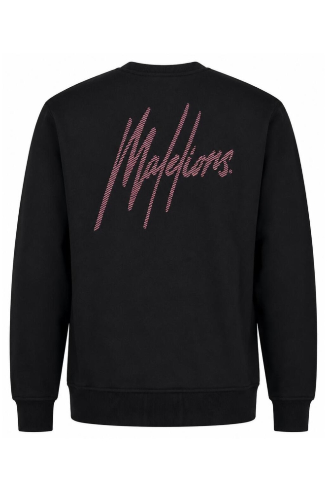 Malelions zwarte heren sweater | Achteraanzicht