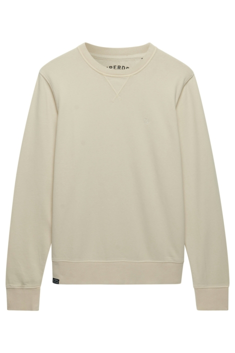 Superdry beige heren sweater | Vooraanzicht