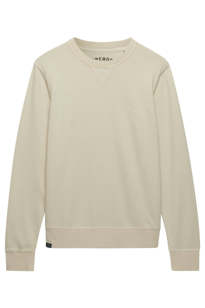 Superdry beige heren sweater | Vooraanzicht
