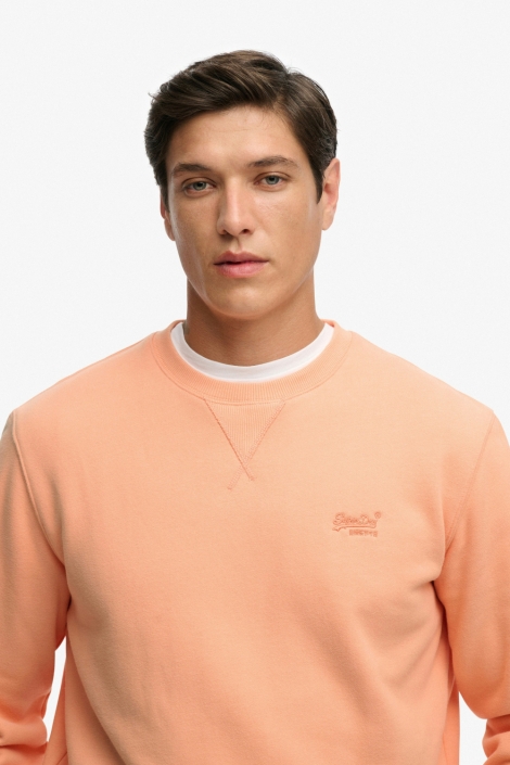 Superdry oranje heren sweater | Close up