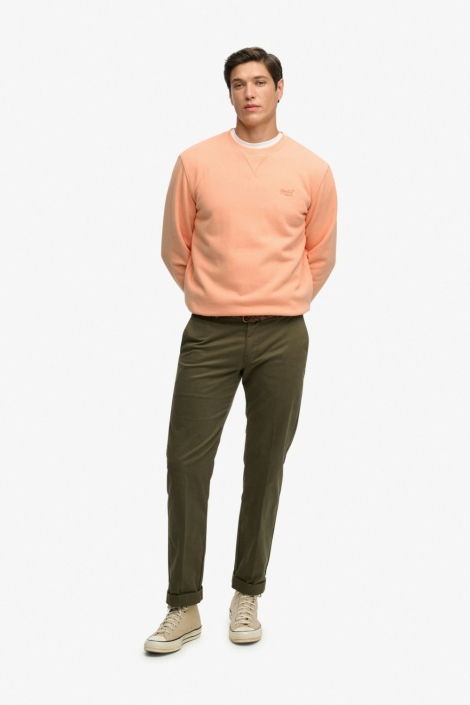 Superdry oranje heren sweater | Model