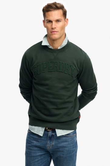 Superdry Trui VINTAGE ATHLETIC TONAL CREW M2014382A A7H EAGLE GREEN