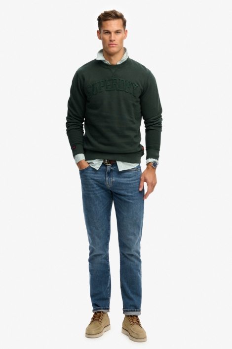 Superdry groene heren sweater | Model