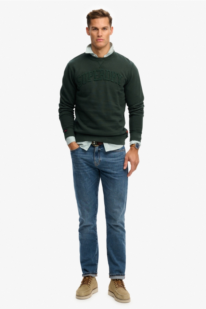 Superdry groene heren sweater | Model