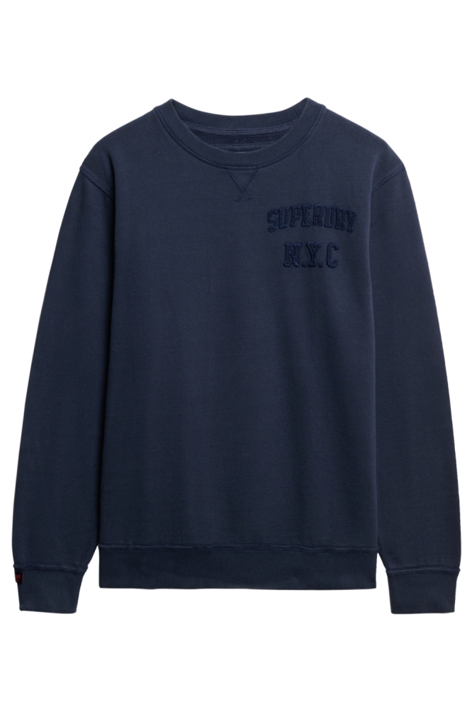 Superdry blauwe heren sweater | Vooraanzicht
