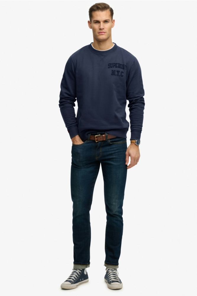 Superdry blauwe heren sweater | Model
