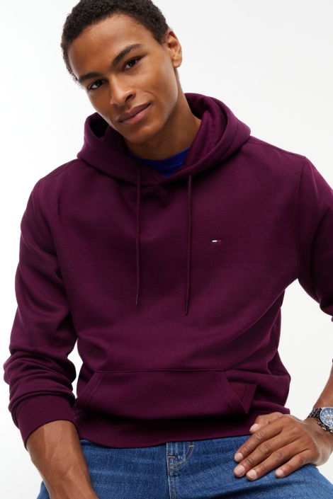 Tommy Jeans bordeaux heren sweater | Close up
