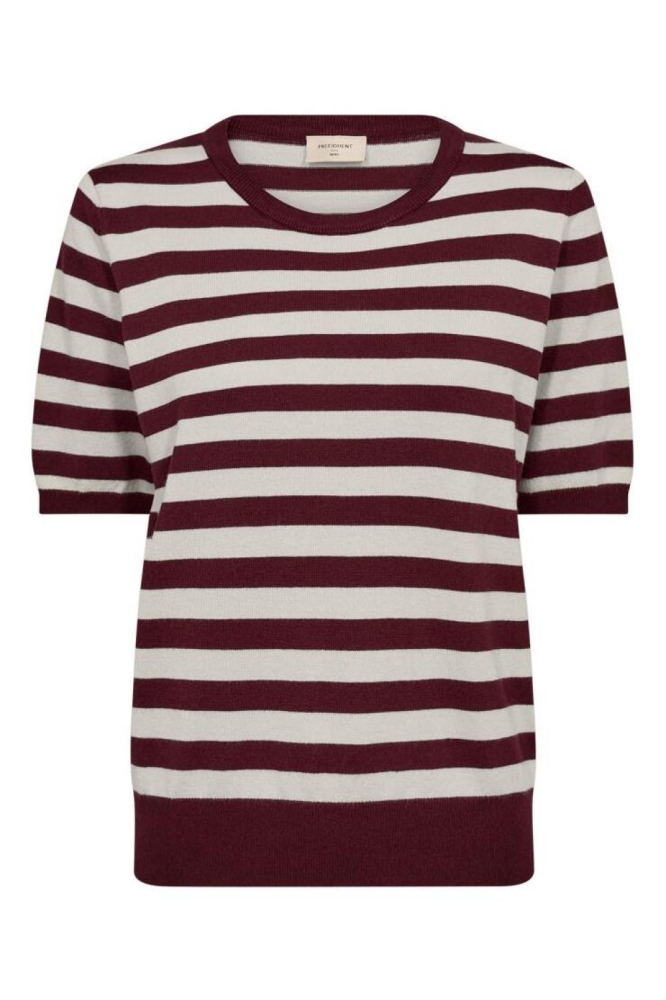 Freequent bordeaux dames trui | Vooraanzicht
