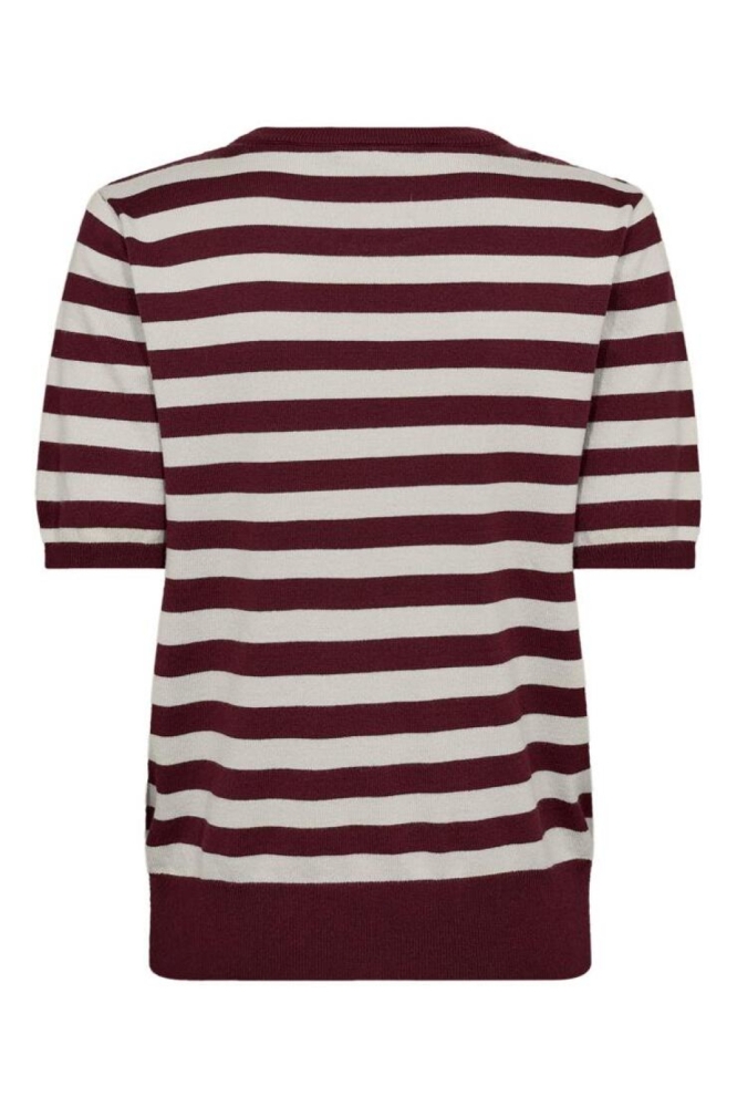 Freequent bordeaux dames trui | Achteraanzicht