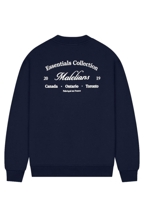 Malelions blauwe heren sweater | Achteraanzicht