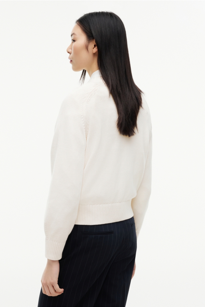 Tommy Jeans witte dames trui | Model achteraanzicht