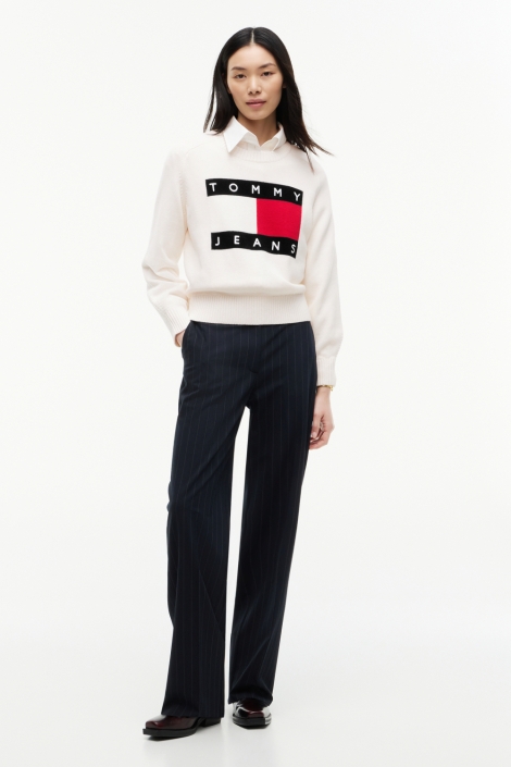 Tommy Jeans witte dames trui | Model