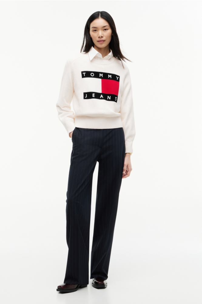 Tommy Jeans witte dames trui | Model