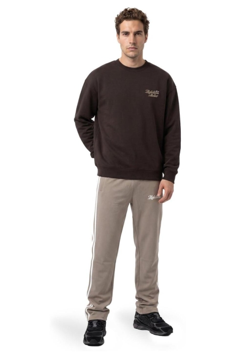 Malelions bruine heren sweater | Model