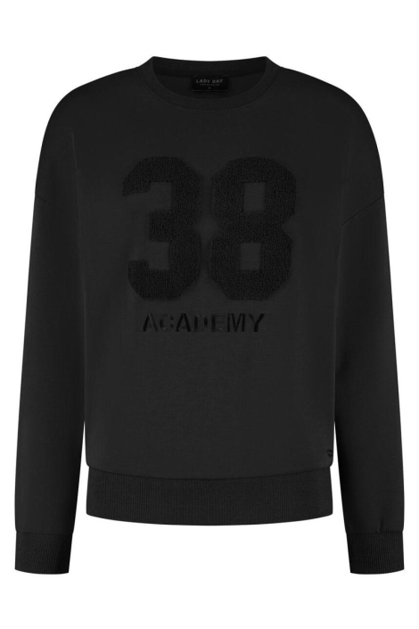 Lady Day zwarte dames sweater | Vooraanzicht
