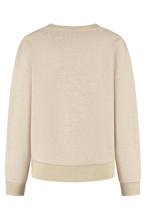 Lady Day beige dames sweater | Achteraanzicht