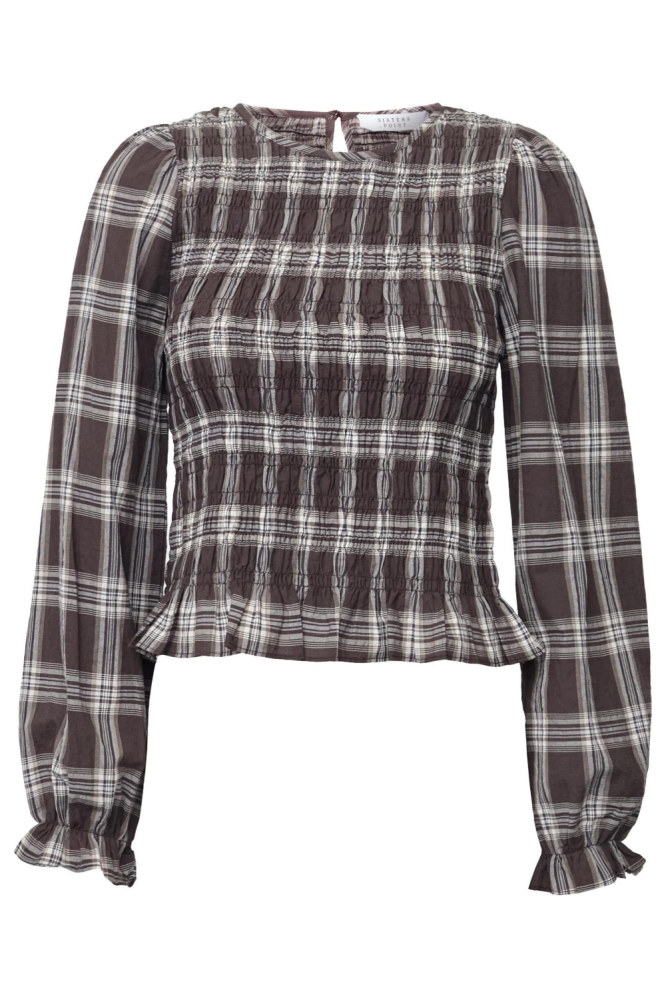 SisterS point bruine dames blouse | Vooraanzicht
