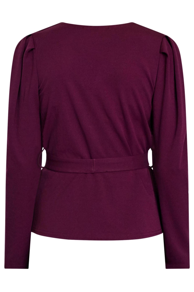 SisterS point bordeaux dames t-shirt | Achteraanzicht