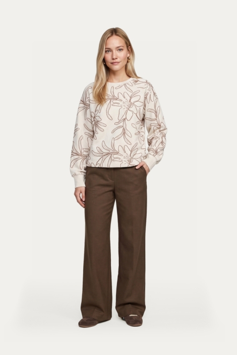 C&S The Label zand dames sweater | Model