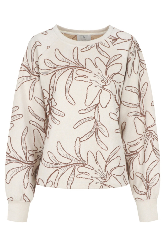 C&S The Label zand dames sweater | Vooraanzicht