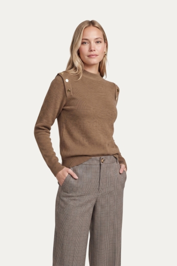 C&S The Label kalina knit pullover Bruin