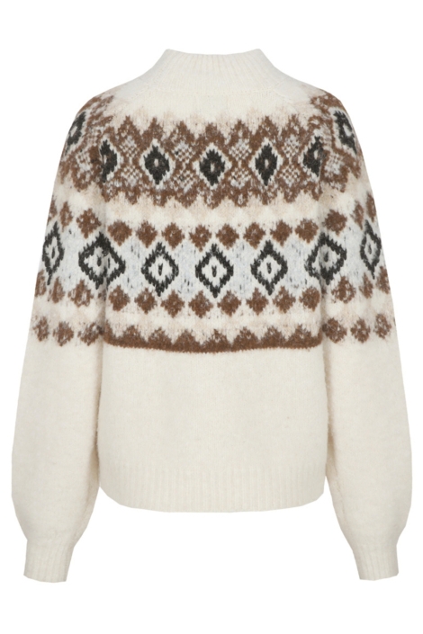 C&S The Label zand dames trui | Achteraanzicht