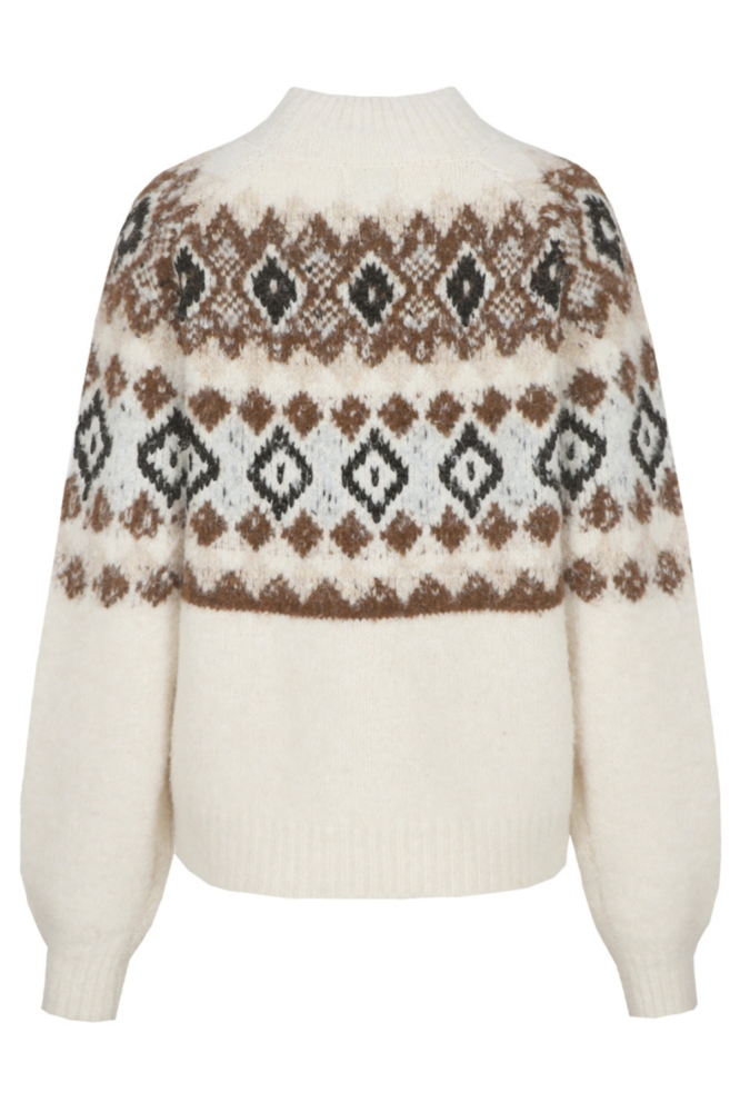 C&S The Label zand dames trui | Achteraanzicht