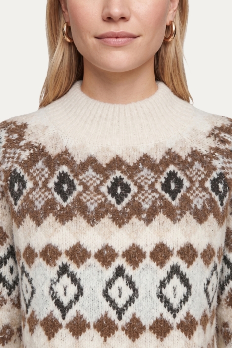 C&S The Label zand dames trui | Close up